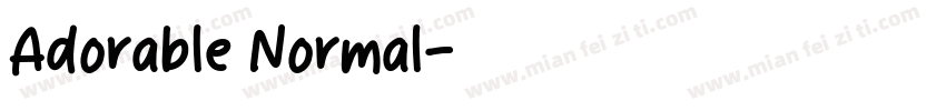 Adorable Normal字体转换